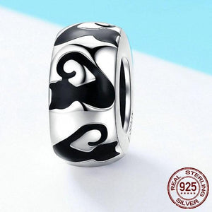 Sterling Silver Black Cat Spacer Bead