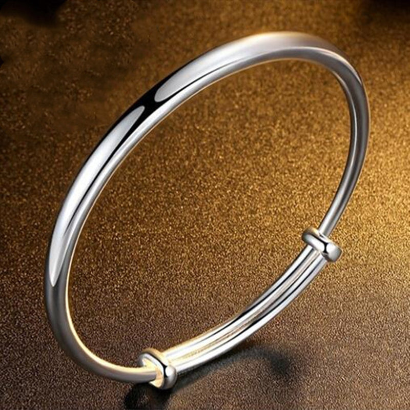 Silver Swarovski Crystallized Sterling Silver Adjustable Dainty Tennis  Bracelet | BOLENVI