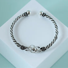 Load image into Gallery viewer, Sterling Silver Twisted Rope Bracelet, Sterling Silver Bracelet, 100Sterling.com Bracelets, Sterling Bracelet, Sterling Jewelry, Sterling Bangle. 925 Sterling Silver Bangle, 925 Sterling Silver