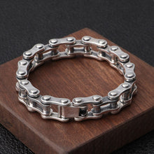 Load image into Gallery viewer, Sterling Silver Bike Chain Bracelet - Two sizes Available