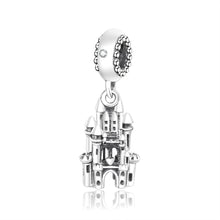 Load image into Gallery viewer, Dangling Sterling Silver Enchanted Castle Charm
