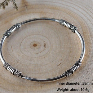 Sterling Silver Roping Detail Bangle