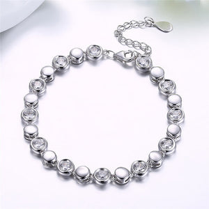 Sterling Silver "Sparkling Eternity" Bracelet