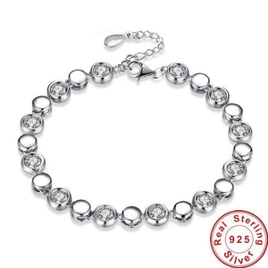 Sterling Silver "Sparkling Eternity" Bracelet