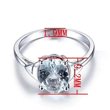 Load image into Gallery viewer, Addy&#39;s Oval Aquamarine &amp; 14K White Gold Ring