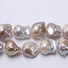 Load image into Gallery viewer, 12-13.5mm Freshwater Champagne Baroque Pearl Necklace