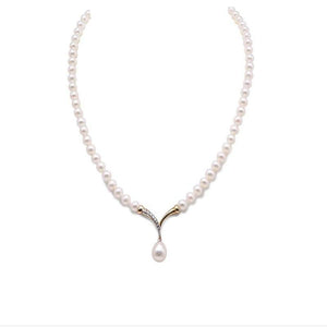 5mm Freshwater Pearl Necklace with Sparkling Drop Pearl Pendent, 18 Inch Freshwater Pearl Necklace, Freshwater Pearl Necklace, Classic Pearl Necklace, Long Pearl Necklace, 18 inch necklace, 100Sterling.com, Stunning Pearls, Pearls, Anniversary Gift, Women's Pearl Necklace, Birthday Gift Ideas, Gift Ideas, Freshwater Pearls, Bridal Jewelry, Bridesmaid Jewelry Free Shipping Jewelry, Fashion Pearl Jewelry, Pearl Jewelry, Pearls, Pearl, Wedding Fashion, Giving Pearls