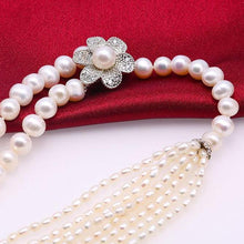 Load image into Gallery viewer, 8-9mm Adjustable Cultured Freshwater Pearl Necklace, 37.5 inch long Freshwater Pearl Necklace, Cultured Pearl Necklace, Wedding Jewelry, Bridal Jewelry, Bridal Pearls, Wedding Pearls, Pearl Necklace, 8mm Pearl Necklace, 9mm Pearl Necklace, Freshwater Pearl Necklace, Large Pearls, Freshwater pearls, Classic Pearl Necklace, 100Sterling.com, Wedding Jewelry, Anniversary pearls, Evening Pearls, Daytime Pearls, Fashion Pearls, White Pearls, White Pearl Necklace