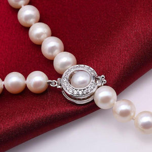 8-9mm Adjustable Cultured Freshwater Pearl Necklace, Freshwater Pearl Bracelet, Cultured Pearl Necklace, Wedding Jewelry, Bridal Jewelry, Bridal Pearls, Wedding Pearls, Pearl Bracelet, 8mm Pearl Necklace, 9mm Pearl Necklace, Freshwater Pearl Necklace, Large Pearls, Freshwater pearls, Classic Pearl Necklace, 100Sterling.com, Wedding Jewelry, Anniversary pearls, Evening Pearls, Daytime Pearls, Fashion Pearls, White Pearls, White Pearl Necklace