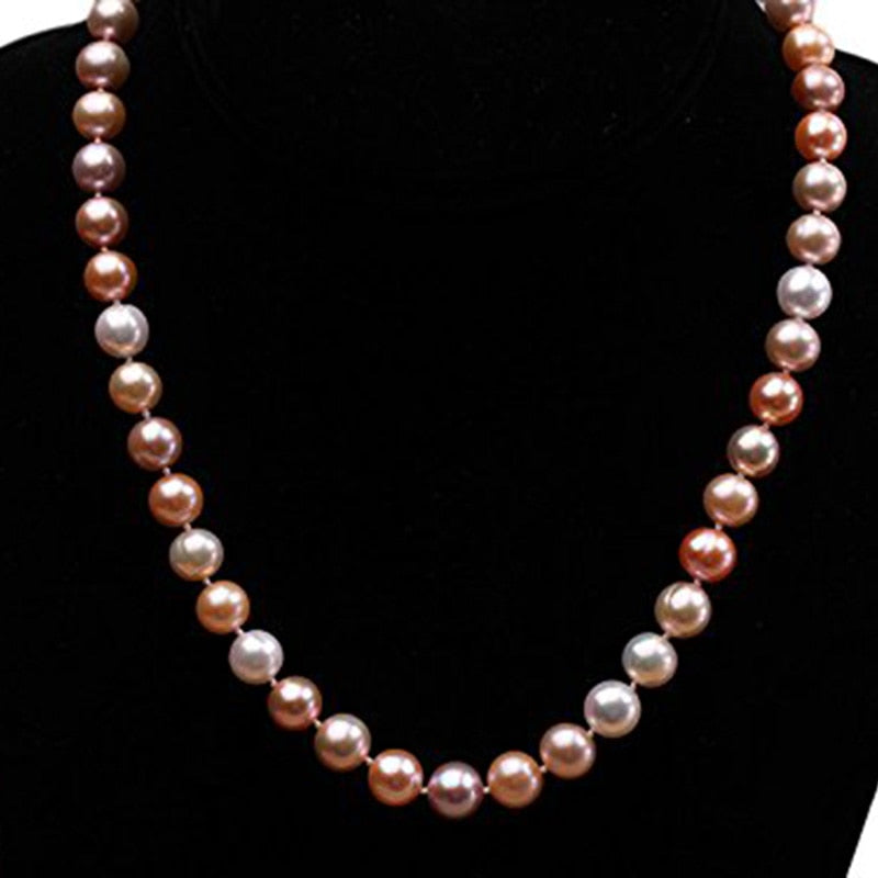 Multi-color White-Pink-Lavender Freshwater Pearls from 100Sterling.com