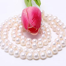 Load image into Gallery viewer, Classic 8-9mm Round Double-row Pearl Necklace, Large Pearl Necklace, Freshwater Pearl Necklace, Wedding Jewelry, Bridal Jewelry, Bridal Pearls, Wedding Pearls, Pearl Necklace, 8mm Pearl Necklace, 7mm Pearl Necklace, Freshwater Pearls, 100Sterling.com, Freshwater Pearl Necklace, Classic Pearl Necklace, 100Sterling.com, Wedding Jewelry, Anniversary pearls, Evening Pearls, Daytime Pearls