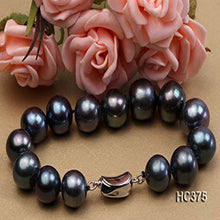 Load image into Gallery viewer, 12-13mm AAA Blue Freshwater Pearl Bracelet, Freshwater Pearl Bracelet, Wedding Jewelry, Bridal Jewelry, Bridal Pearls, Wedding Pearls, Pearl Bracelet, 12mm Pearl Bracelet, 13mm Pearl Bracelet, Freshwater Pearls, 100Sterling.com, Freshwater Pearl Bracelet, Large Pearls, Freshwater pearls, Classic Pearl Bracelet, 100Sterling.com, Wedding Jewelry, Anniversary pearls, Evening Pearls, Daytime Pearls, Fashion Pearls