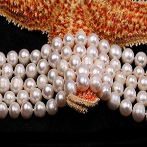 Classic 6 - 7mm Round Five-row Pearl Necklace, Large Pearl Necklace, Freshwater Pearl Necklace, Wedding Jewelry, Bridal Jewelry, Bridal Pearls, Wedding Pearls, Pearl Necklace, 6mm Pearl Necklace, 7mm Pearl Necklace, Freshwater Pearls, Freshwater Pearl Necklace, Classic Pearl Necklace, 100Sterling.com, Wedding Jewelry, Anniversary pearls, Evening Pearls, Daytime Pearls, 5 strand pearl necklace