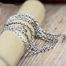 Load image into Gallery viewer, Classic 2.0mm Wide Sterling Silver Link Chain Necklace, Sterling Silver Chain, Sterling Silver Link Necklace, Chain for Pendent, 100Sterling.com