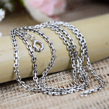 Load image into Gallery viewer, Classic 2.0mm Wide Sterling Silver Link Chain Necklace, Sterling Silver Chain, Sterling Silver Link Necklace, Chain for Pendent, 100Sterling.com