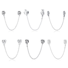 Load image into Gallery viewer, Sterling Silver Safety Chain Charms - 23 Designs