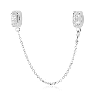 Sterling Silver Safety Chain Charms - 23 Designs