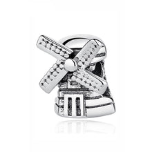 Load image into Gallery viewer, Sterling Silver Windmill Bead Charm