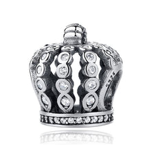 Load image into Gallery viewer, Sterling Silver Sparkling Royal Charm Bead Collection