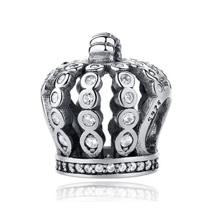 Sterling Silver Sparkling Royal Charm Bead Collection