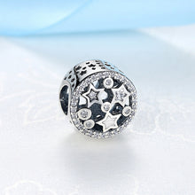 Load image into Gallery viewer, Sterling Silver Sparkling Star Charm Bead