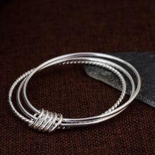 Load image into Gallery viewer, Sterling Silver Triple Bangle