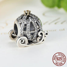 Load image into Gallery viewer, Sterling Silver Sparkling Cinderella Pumpkin Carriages - Two Designs