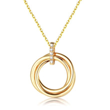 Load image into Gallery viewer, Sterling Silver Three Circle Necklace