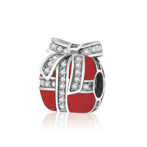 Colorful Sterling Silver Christmas Bead Charm Collection - 10 Designs