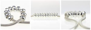 Genuine 925 Sterling silver bead spacer,Pandora Bead Spacer, Pandora Bracelete Bead, Smooth finish bead spacer, 100Sterling.com, DYI Bracelet
