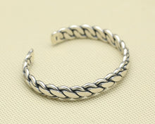 Load image into Gallery viewer, Solid Sterling Silver Domar Braided Weave Open Cuff - Sold Out