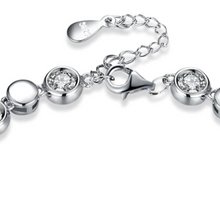 Load image into Gallery viewer, Sterling Silver &quot;Sparkling Eternity&quot; Bracelet