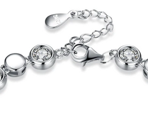 Sterling Silver "Sparkling Eternity" Bracelet