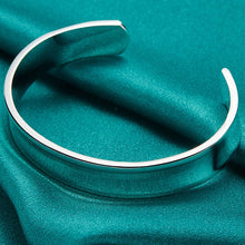 Load image into Gallery viewer, 925 Sterling Silver 12mm Adjustable Concave Band Bracelet 100Sterling.com
