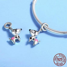 Load image into Gallery viewer, Sterling Silver Spotted Dog Dangling Charm