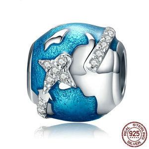 Sterling Silver World Traveler Bead