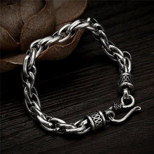 Load image into Gallery viewer, Sterling Silver Double Link Fish Hook Bracelet